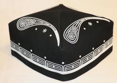 UZBEK AMAZING TRADITIONAL TUBETEIKA CAP/HAT Size: 23.2  (inch)/59(cm)