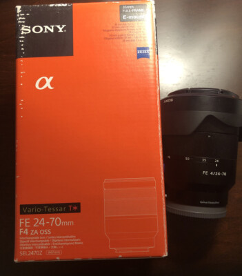 Sony 24-70mm f4 Lens Vario-Tessar T* FE ZA OSS Carl Zeiss | eBay
