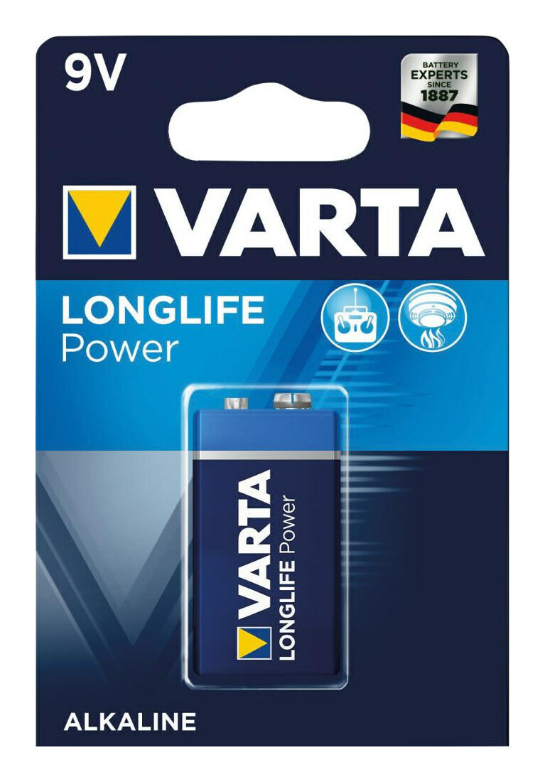 Varta Batterie Longlife Power 9V E-Block 1-Er Blister - 4922121411