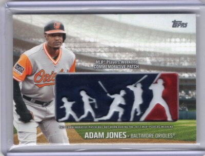Topps 2018 PWP-AJO Adam Jones Players Weekend Logo Patch Baltimore Orioles