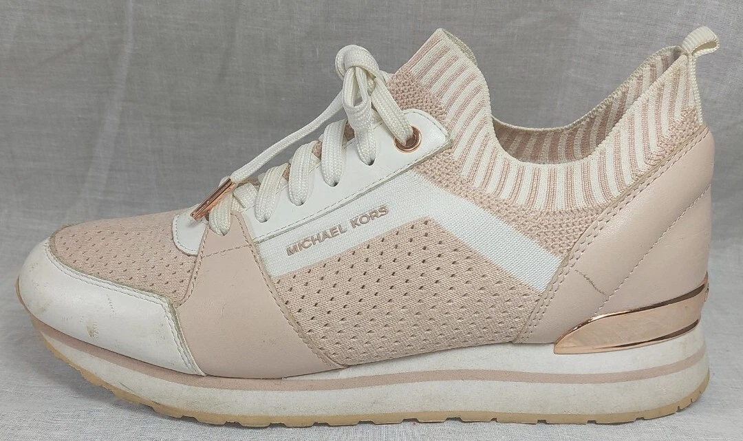 Michael Kors Pink White Sneakers Shoes Women s size 9M 39M