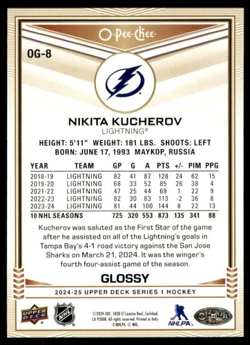 2024-25 UD UPPER DECK SERIES 1 & 2 HOCKEY O-PEE-CHEE GLOSSY CARDS *U-Pick List* - Picture 14 of 110