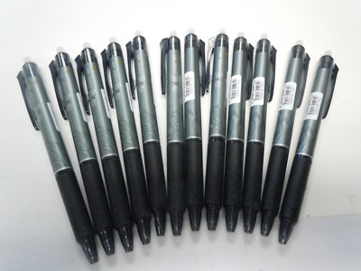 Pilot Frixion Clicker Extra Fine Point 0.5mm BLACK - FXC-BLKEBC, Pack of 12
