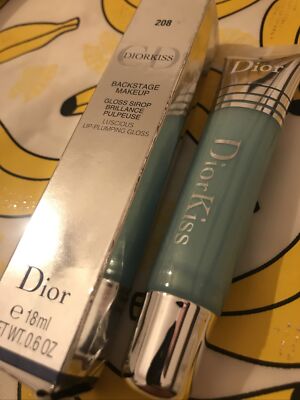  Dior Diorkiss Lipgloss 208 Mint Lemonade Light Blue Shine Discontinued  