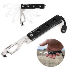 Keyport MOCA2 11-in-1 Multitool Keychain EDC Tool Kit wth Pocket Clip & Paracord