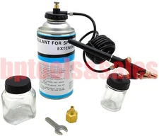 AIR BRUSH KIT SINGLE ACTION PAINT SPRAYER 1/4" NPT w/ PROPELLANT CAN AIRBRUSH