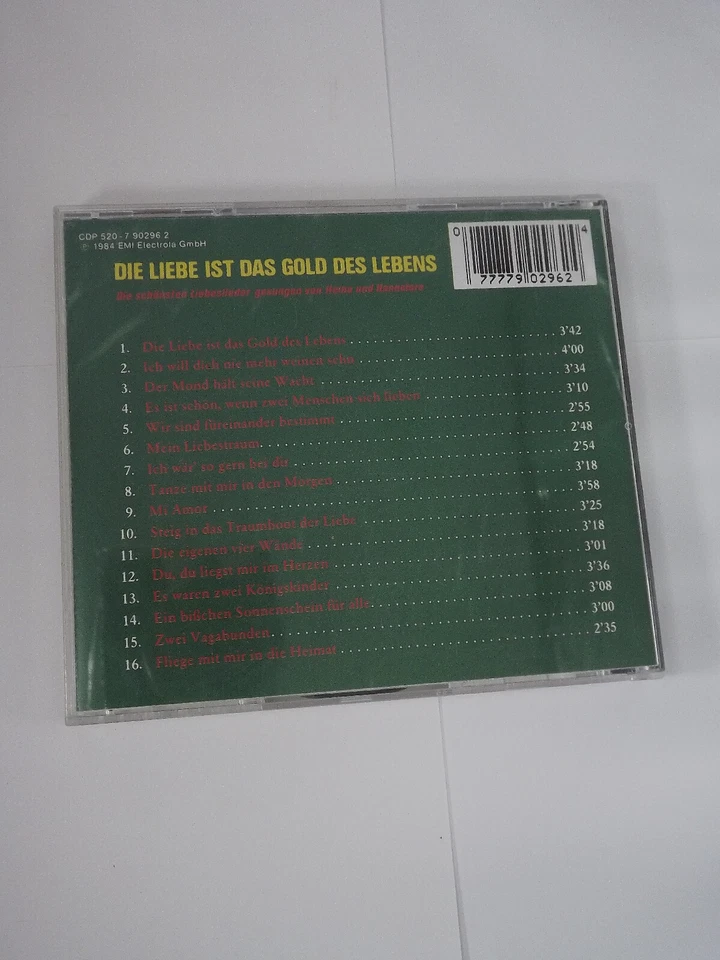 Heino And Hannelore Die Liebe Ist Das Gold Des Lebens CD Rare 1984 German Foto 3 de 3