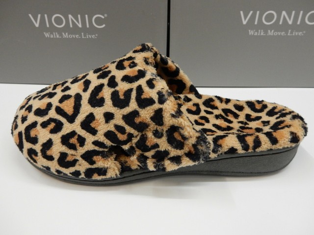 vionic leopard print slippers