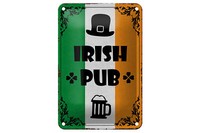Blechschild Spruch 12X18 Cm Irish Pub Bier Alkohol Metall Deko Schild