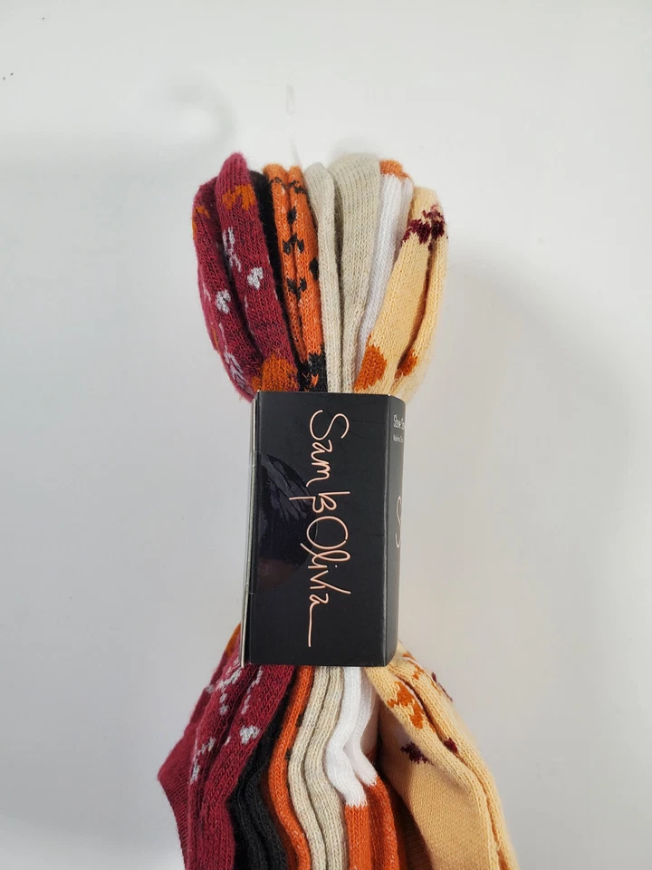 SAM & OLIVIA 6 PK DE CALCETINES DE OTOÑO PARA MUJER ZAPATO TALLA 4-10 NO SE MUESTRA Foto 3 de 4