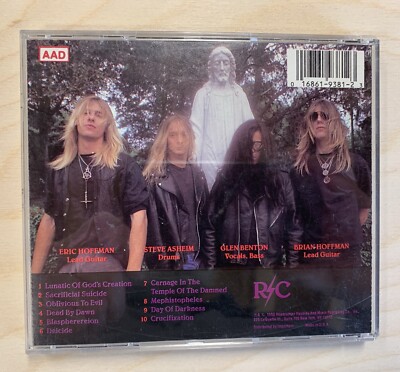 Deicide Self Titled Debut CD 1990 Roadrunner Records W/ Original
