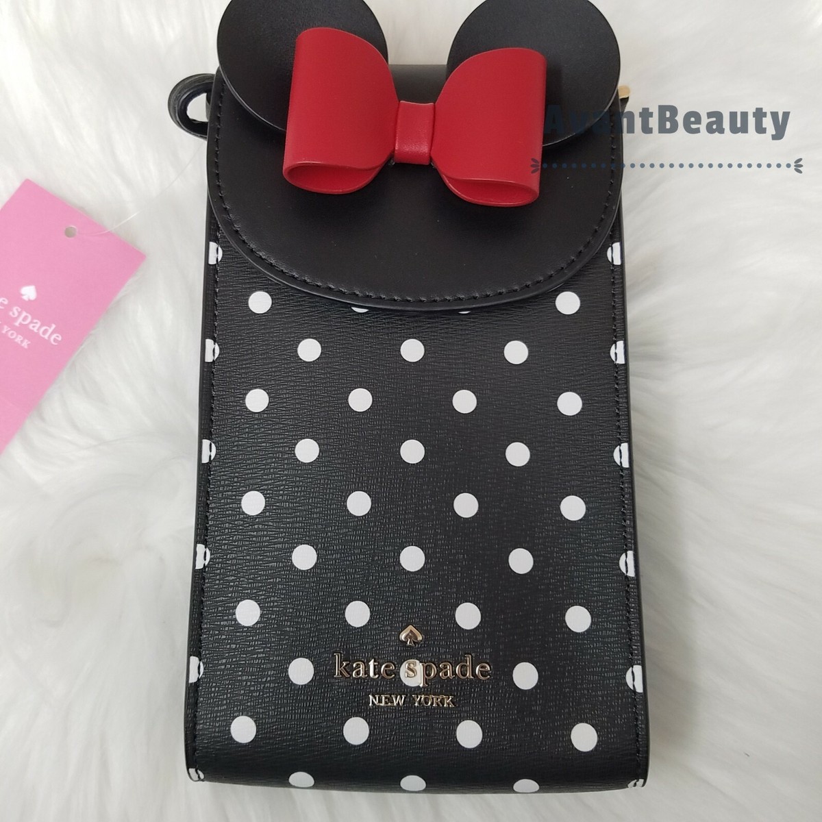 disney x kate spade new york minnie mouse north south flap phone crossbody Disney X Kate Spade New York Minnie Mouse North South Flap  main image 2