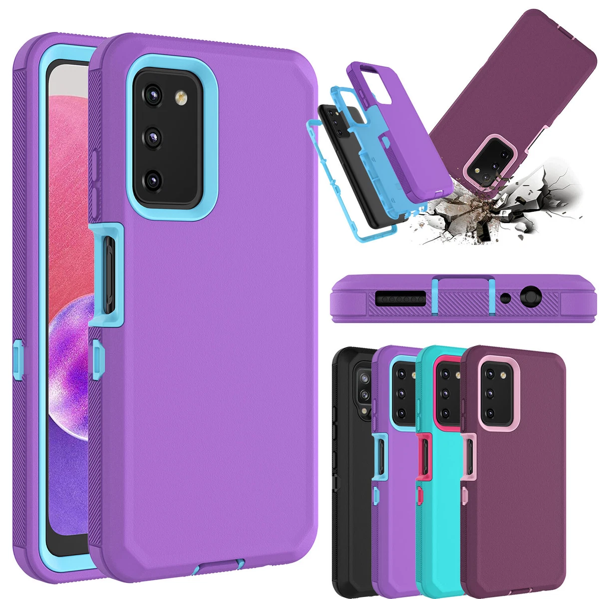 Samsung Galaxy A03s A32 A14 A15 5G Shockproof Case Fit Otterbox Defender  Cover