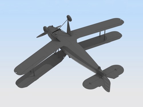 ICM 32031 Kit Modelo Plástico Escala 1:32 Bücker Bü 131B, Avión de Entrenamiento Alemán - Imagen 7 de 10