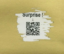 Scratch off Stickers 200*235mm Gold Colour 10 Sheets Big Size