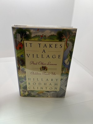 Hillary Clinton Full Name Signed It Takes a Village Full Signature