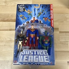 Superman  Martian Manhunter Booster Gold Action Figure 3-Pack Series 3 - NEW