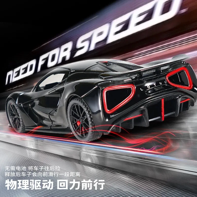 1:32 LOTUS Evija Sports Car Model Toy Alloy Diecast Electric VehiclesSound Light - Image 3 of 4