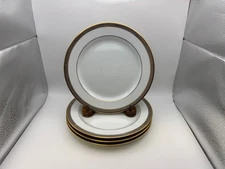 Set of 4 Bernardaud Limoges MADISON PLATINUM Salad Plates 