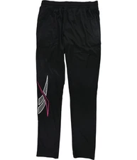 Reebok Mens Classic Slim Vector Athletic Track Pants, Black, Medium