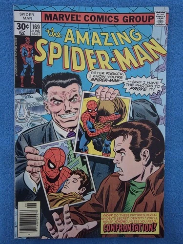 Amazing Spider-Man #169, Marvel (1977) ~VF+ (8.5) - Frank Miller Ltr to Editor!