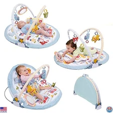 Yookidoo Baby Gym Urban Lay to Sit-Up Playmat. 3-in-1 Newborns Activity Center