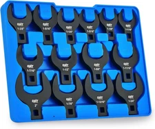 Orion Motor Tech 14 Piece Jumbo Crowfoot Wrench Set, SAE Crows Foot Wrench Set 