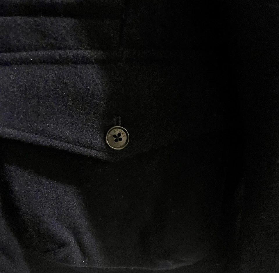 Armani Exchange Blue MEN’s Wool Jacket- US SIZE Medium- Preowned - Image 4 of 4