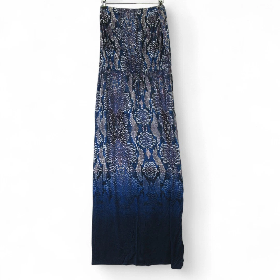 jasper conran blue dress Jasper Conran Blue Print Boat Neck Midi Dress