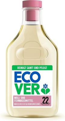 ECOVER Feinwaschmittel Wasserlilie & Honigmelone 22 Wäschen Flüssigwaschmittel