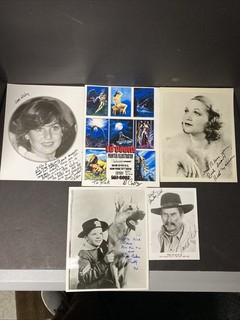 Lot Of 5 Original Signed Auto Lot 8x10 Tatum O’Neal Ed Coutss M1