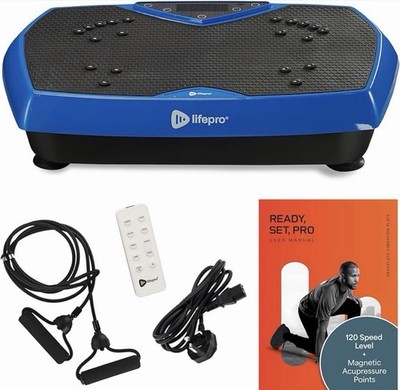 Lifepro Hexaplate Vibrationsplatte Trainingsgerät blau Gewichtsverlust Schmerzlinderung