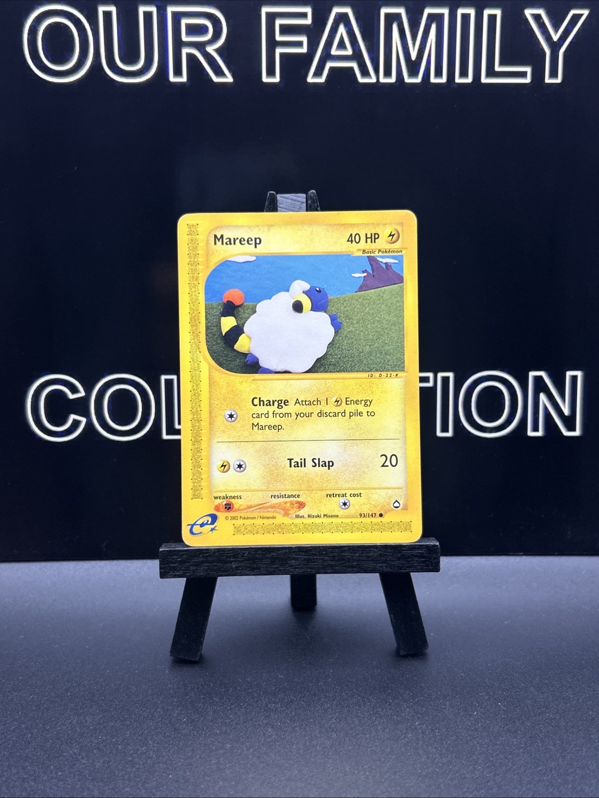 Mareep 93/147 Regular E-Reader Aquapolis Pokémon Card