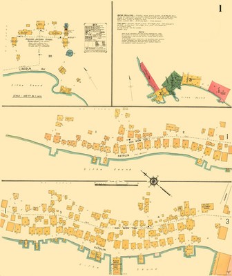 Historic City Map - Sitka Alaska 1 of 3 - Kastengren 1914 - Vintage Wall Art