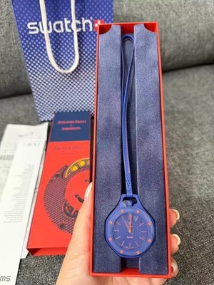 Swatch x Audemars Piguet Royal Pop Blue Quartz Pocket Watch