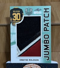 2017-2018 Leaf Masked Men Dwayne Rolls on Jubba Patch 1/5 Game-used Relic Sabres