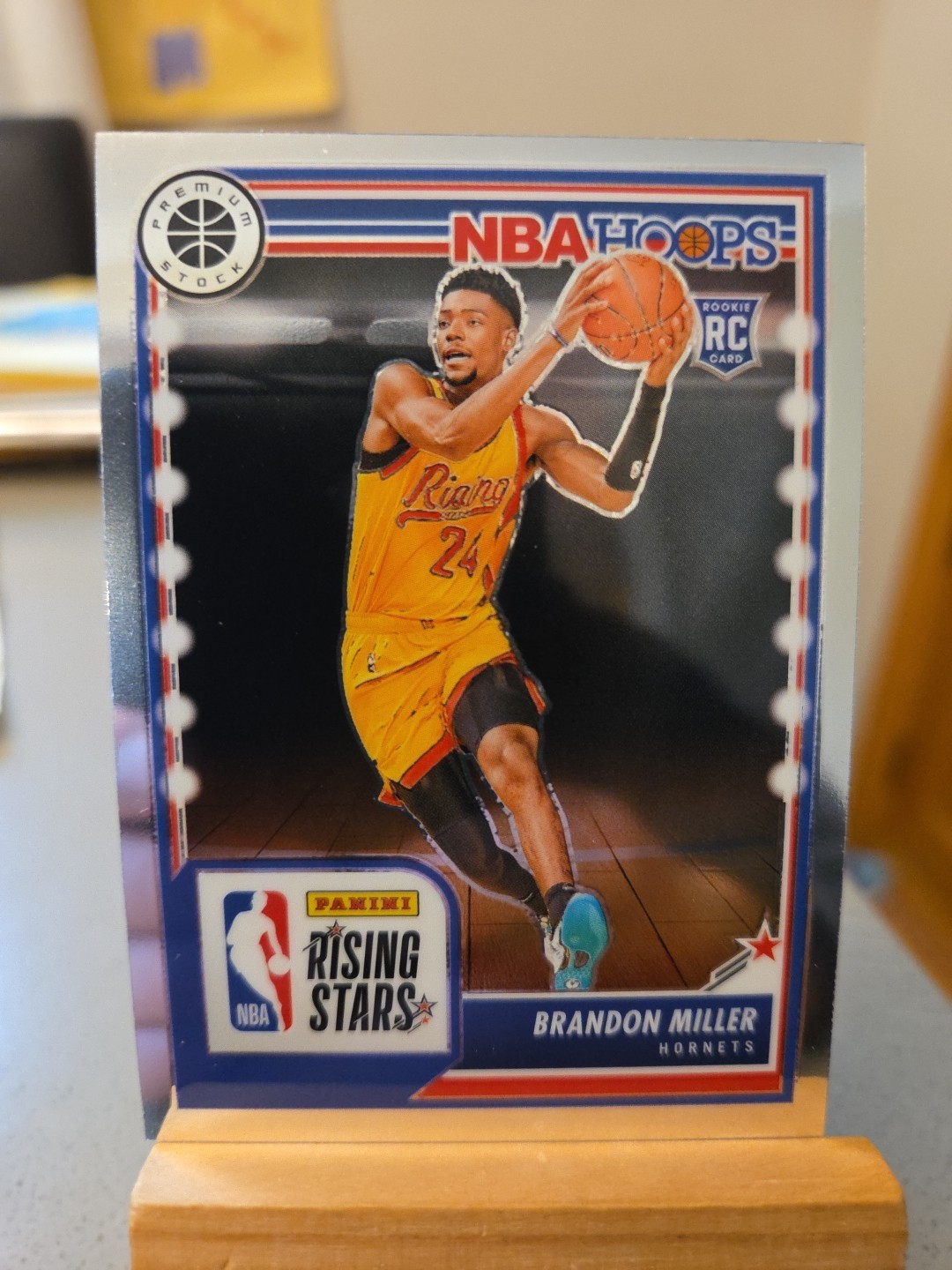 Brandon Miller 2023-24 Panini Hoops Premium Stock Rising Stars #298 Silver (RC)