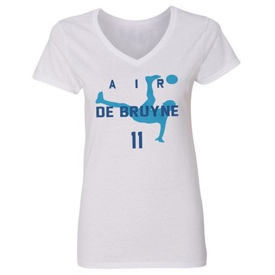 Air De Bruyne 11 Inspired - Napoli Fans Tribute Ladies' V-Neck Tshirt
