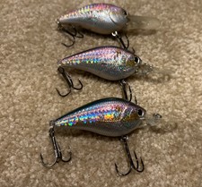 3 LUCKY CRAFT 1.5 DD RC MS American Shad Rick Clunn Rare