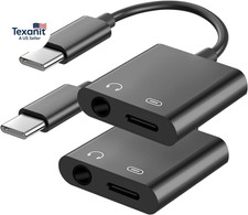 USB C to 3.5Mm Headphone Jack and Charger Adapter, 2-In-1 Audio  Fast Charging