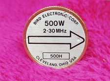 Genuine Bird 500H RF Wattmeter Element 500W Plug-In Slug Fully Tested
