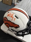 John Elway signed Lunar Eclipse Mini Helmet, Denver Broncos, Beckett BAS