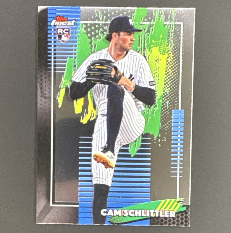 Topps Finest 2025 Cam Schlittler New York Yankees Rookie MLB Baseball Card