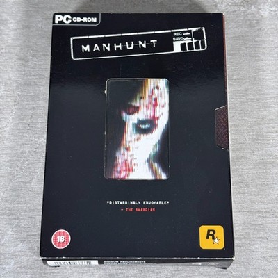 Manhunt PC CD-Rom Spiel - mit Handbuch VHS Style Softbox selten Rockstar Horror