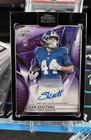 2025 Topps Chrome Black Cam Skattebo Purple Auto/75 On Card Auto Sealed RC