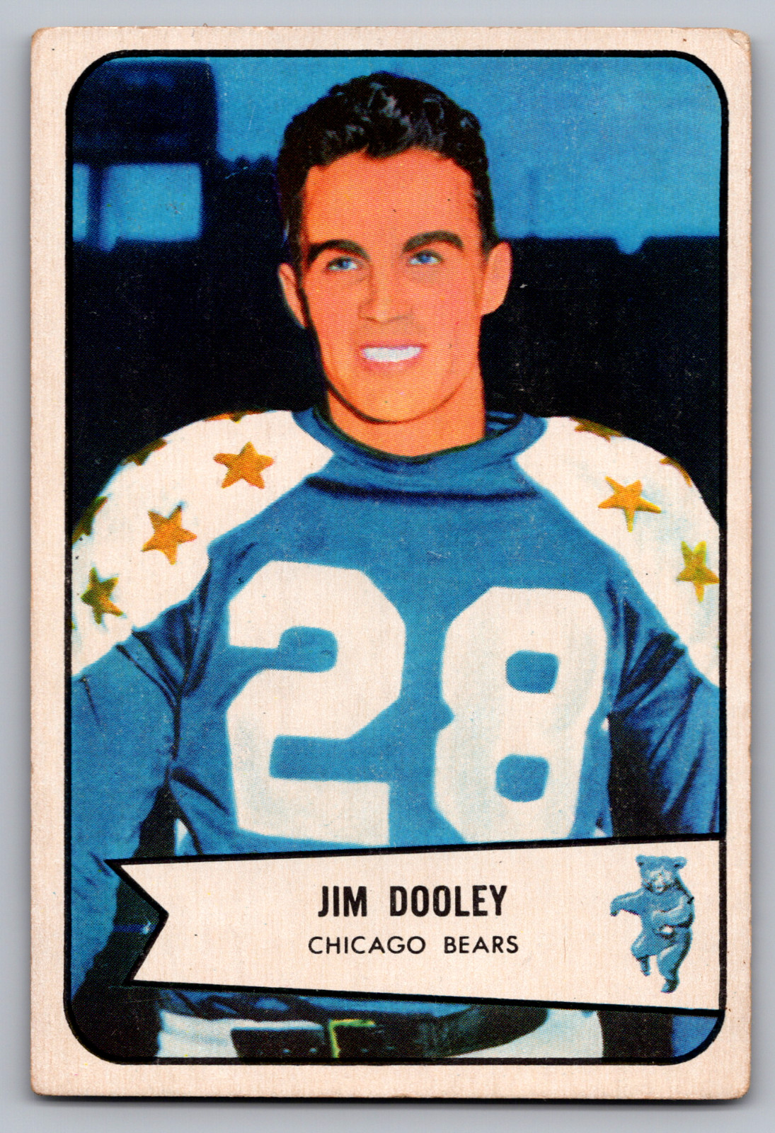 Jim Dooley #121 Football Cards 1954 Bowman trading card — raw and PSA graded price guide