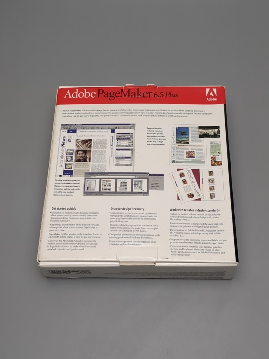 Adobe PageMaker 6.5 Plus Windows - Professional Page Layout | eBay