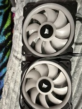 Lot of 3 RWF0041 31-005994 12V DC 120mm RGB Corsair Fans - Used Works Great