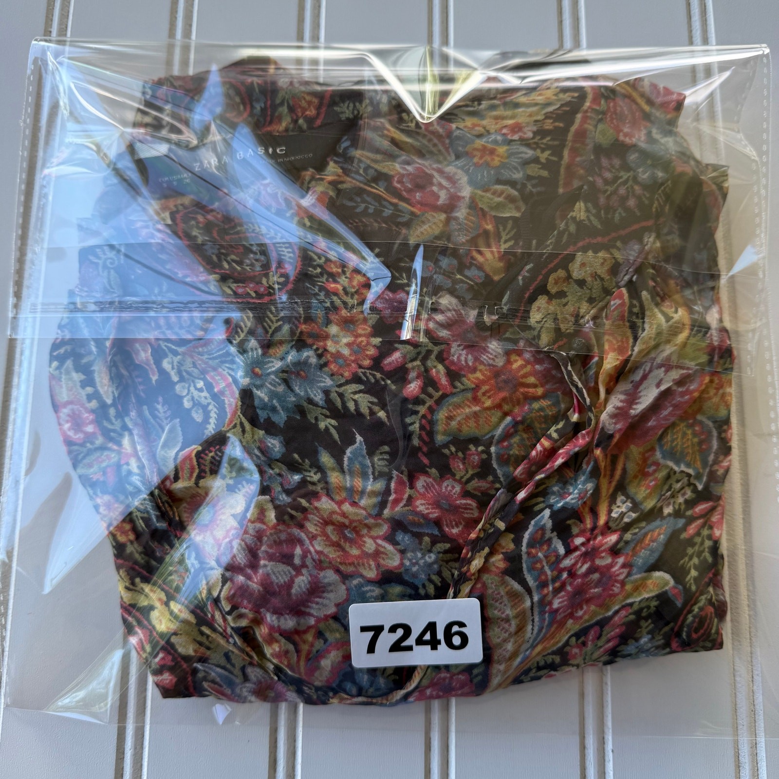 Zara Basic SILK Blouse size S - image 8