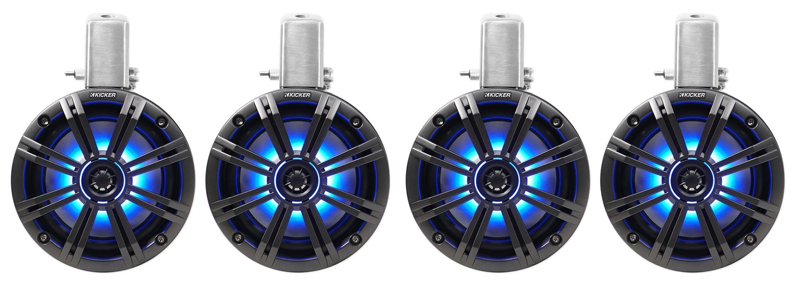 4 Колонки KICKER 45KMTC65 65 780 Вт для морской лодки вейкборда Башенные колонки со светодиодами 22529000₽